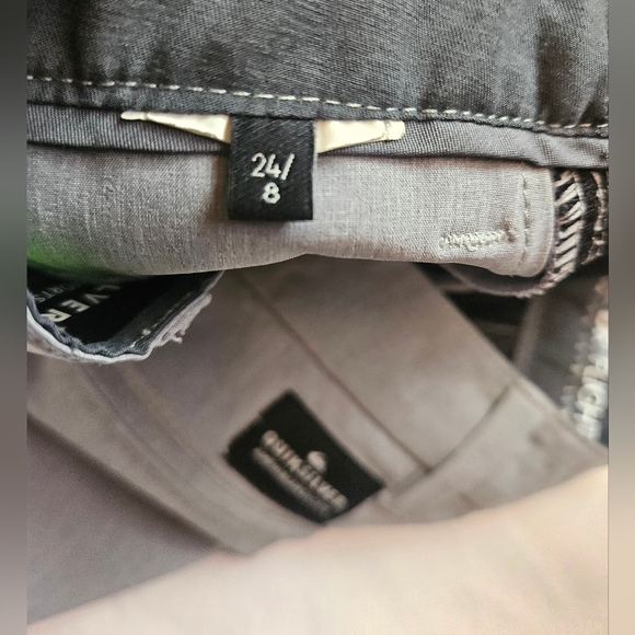 Quiksilver Boys Gray Dry Flight Amphibian Buttoned Chino Shorts Size 24/8 - Picture 6 of 12